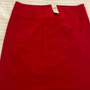 NWT bright red Ann Taylor skirt